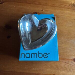 Nambe Amore Heart Shaped Small Bowl - 4.5 in